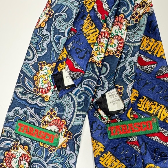 2 Tabasco Ties 100% silk - Picture 3 of 4